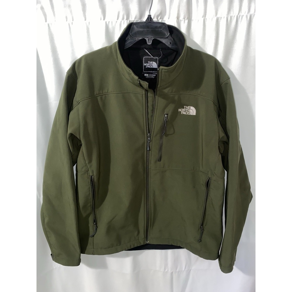 Mens The North Face Apex Bionic 3 Softshell Coat Jacket Large Green